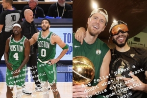 炸金花-塔图姆祝福前队友霍勒迪&amp;铂金：一辈子兄弟 感恩有你